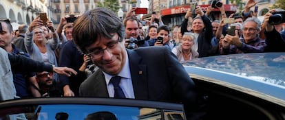 Puigdemont, ven en tren