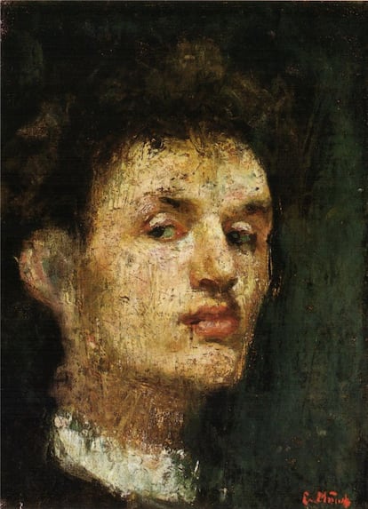'Autorretrato' (1886), de Edvard Munch.