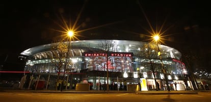 Imagen del Emirates Stadium, estadio del Arsenal inglés.