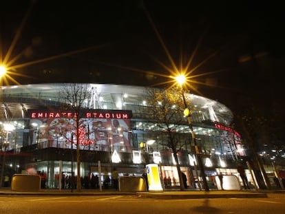 Imagen del Emirates Stadium, estadio del Arsenal inglés.