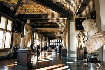 Imagen de la Galer&iacute;a de los Uffizi, en Florencia, Italia. 