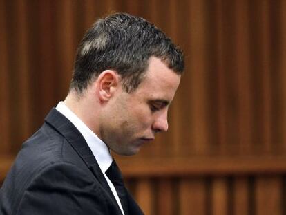 Oscar Pistorius durante el juicio.