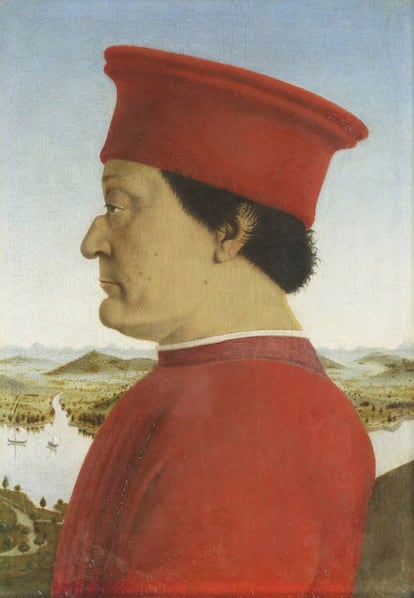 'Retrato de Federico de Montefeltro, duque de Urbino' (1467-1472), de Piero della Francesca.