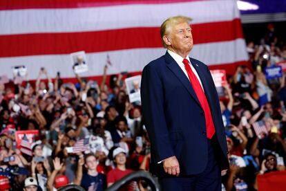 Donald Trump during a rally in Philadelphia, June 22.