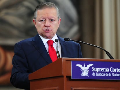 El ministro presidente de la Suprema Corte de Justicia de la Nación, Arturo Zaldivar, en abril.