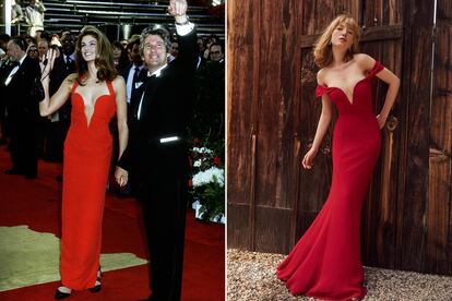 El vestidazo de escote imposible

Probablemente no sea la mejor opción para ir a cenar a casa de la familia política en Nochebuena, pero quienes deseen emular la sensualidad de Cindy Crawford en los Oscar del 91 no tienen más que hacerse con este vestido de Reformation (338 euros). Ojo al bolso limosnera, otro hit en pleno 2018.