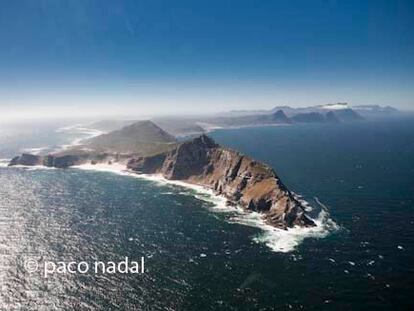 Sobrevolando el cabo de Buena Esperanza