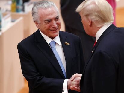 Temer cumprimenta Trump