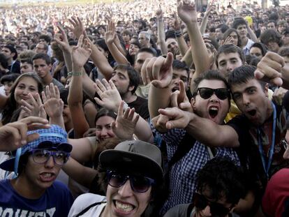 Asistentes al concierto de la MTV