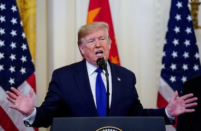 Donald Trump en la Casa Blanca.