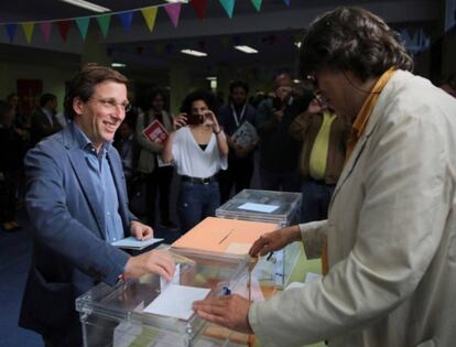 El portavoz del Grupo Municipal Popular en el Ayuntamiento de Madrid y candidato del PP a la alcaldía, José Luis Martínez.-Almeida.