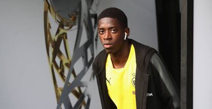 Ousmane Dembélé en el encuentro contra el Bayern, la semana pasada.