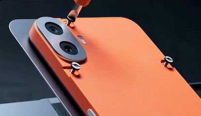 Imagen de la carcasa trasera del CMF Phone 1