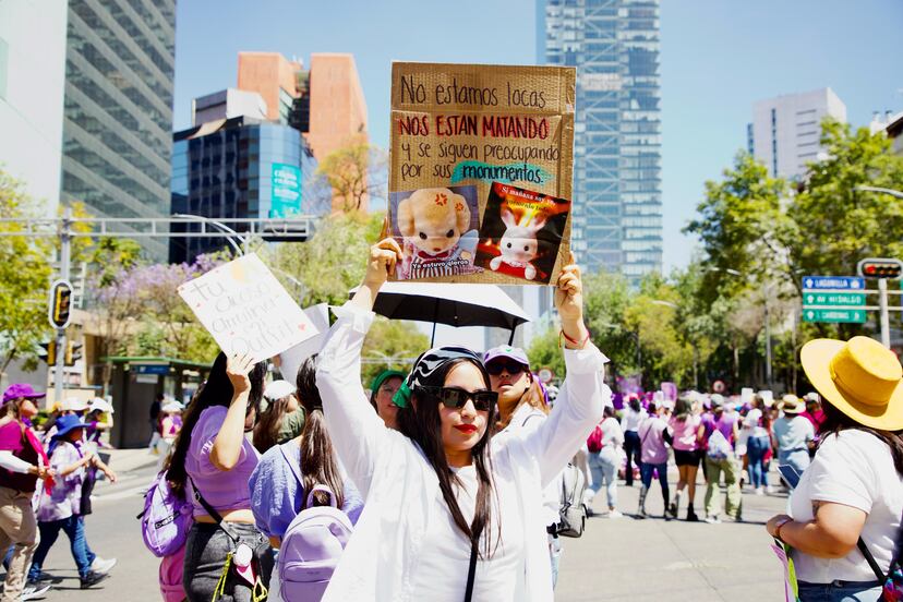 8M: La marcha por el Día internacional de la Mujer en Ciudad de México ...
