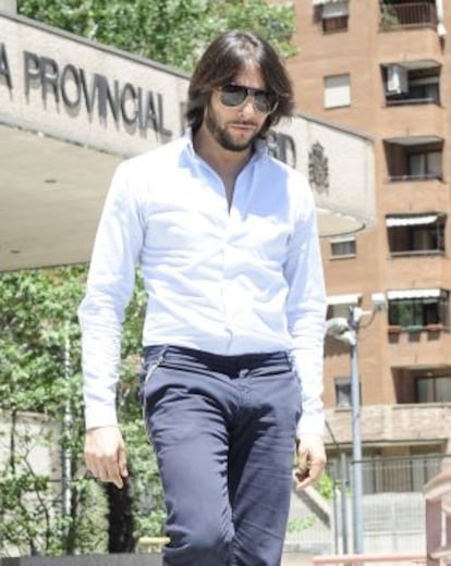 El bailarín Joaquín Cortés saliendo de la Audiencia Provincial de Madrid tras un juicio el 24 de mayo pasado.