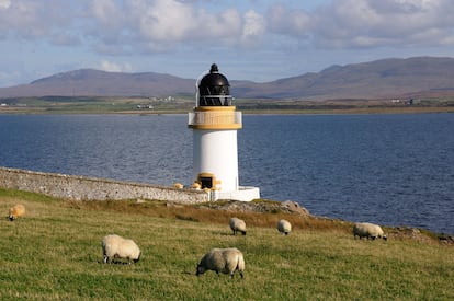 Faro de Loch Indaal, en la isla escocesa de Islay. 