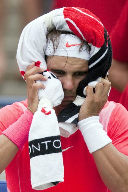 Rafael Nadal, durante su partido contra Andy Murray.