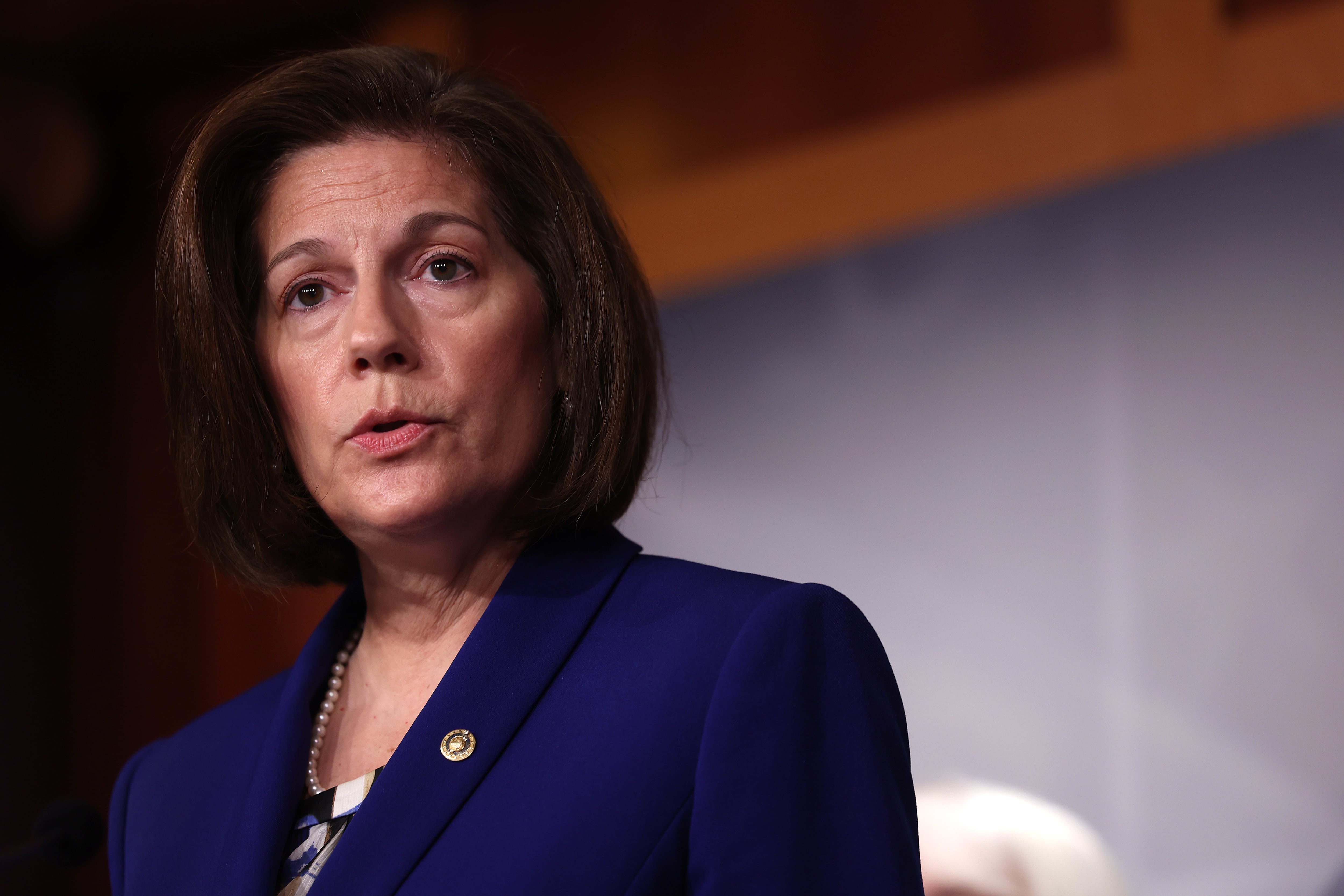 La senadora Catherine Cortez Masto (demócrata por Nevada) en el Capitolio de los Estados Unidos el 21 de junio de 2023.