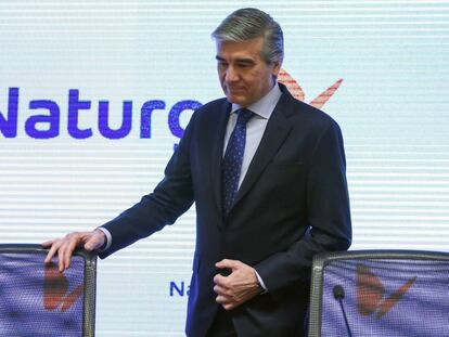 El presidente de Naturgy, Francisco Reynés, en la presentación de resultados de 2018.