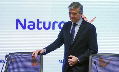 El presidente de Naturgy, Francisco Reynés, en la presentación de resultados de 2018.