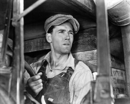 Henry Fonda como Tom Joad en 'Las uvas de la ira'.