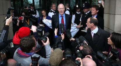 El responsable de la BBC, George Entwistle, en el Parlamento.