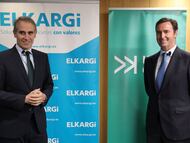 Zenón Vázquez (Elkargi) y Borja Beltrán (Kenta Capital) en la presentación del fondo.