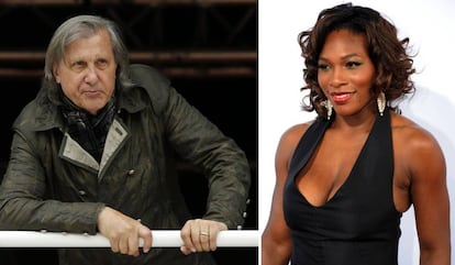 Ilie Nastase y, a la derecha, la tenista Serena Williams.