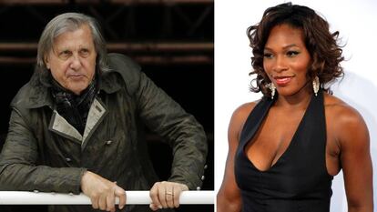 Ilie Nastase e, à direita, a tenista Serena Williams.