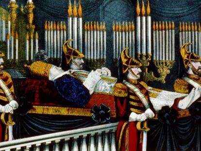 Funeral de Pio IX (el Papa de 'El arpa y la sombra' de Carpentier).