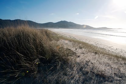 Playa coruñesa de Carnota, una de las más extensas y salvajes de Galicia. 