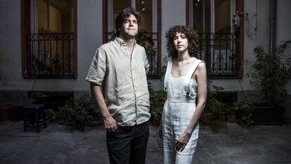 Jacobo y Brianda Fitz-James Stuart, en la galeria Espacio Valverde, de Madrid.