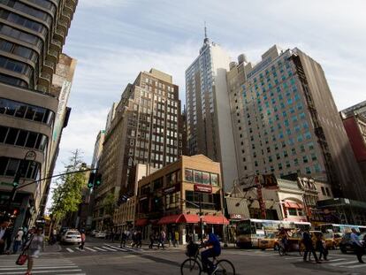 Manhattan, el viernes a medio d&iacute;a.