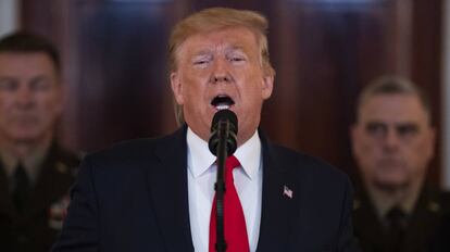 El presidente de EE UU, Donald Trump, en la Casa Blanca, el pasado 8 de enero.