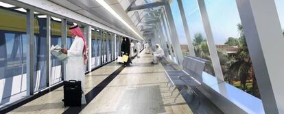 Proyecto del Metro de Riad, en Arabia Saudí, realizado por Sener.