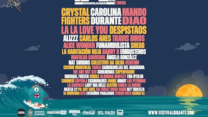 Este es el cartel oficial del Festival Gigante, que se celebrará del 28 al 30 de agosto en Guadalajara.