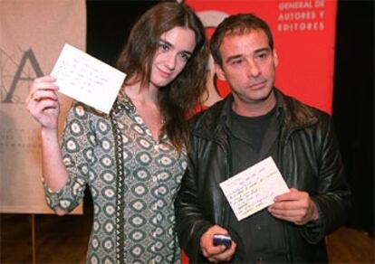 Paz Vega y Eduard Fernández presentaron ayer las candidaturas de los Goya.