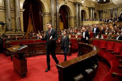 Els diputats del PPC, abandonen, en desacord per la frmula de debat triada pel president Roger Torrent.