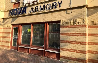 La entrada a la tienda Nova Armory, el miércoles