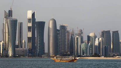 Imagen de la bahía de Doha.
