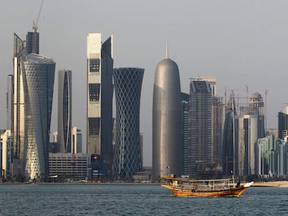Imagen de la bahía de Doha. 