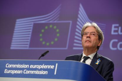 El comisario de Economía, Paolo Gentiloni, el miércoles en Bruselas.