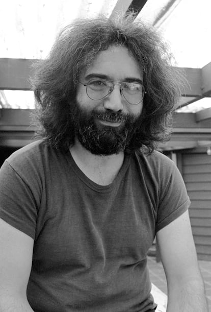 Jerry Garcia en su casa de California en 1974.