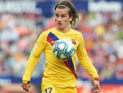 Griezmann, durante el partido ante el Levante.