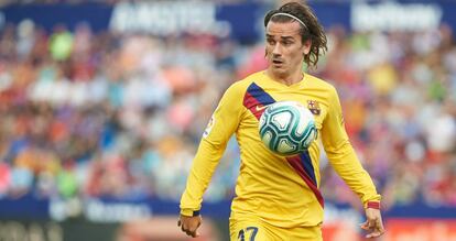 Griezmann, durante el partido ante el Levante.