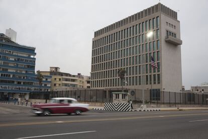 Embajada de Estados Unidos en Cuba, situada junto al famoso Malecón.