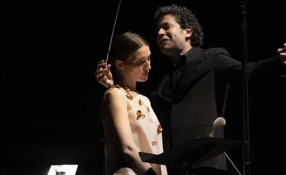 María Valverde i Gustavo Dudamel, dissabte a Peralada.