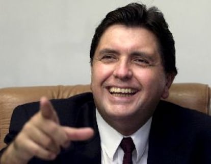 El ex mandatario y candidato presidencial peruano Alan García, en su ofician de Lima, el pasado domingo.