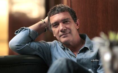 Antonio Banderas, ayer en el hotel Palace de Madrid.