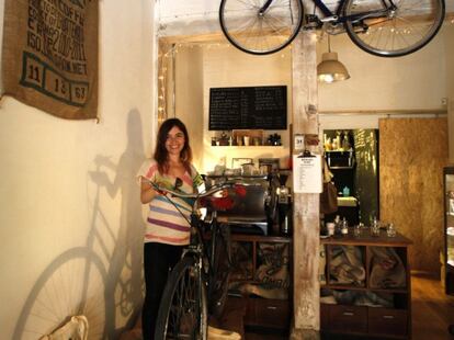 En este caf&eacute; son fans de las bicicletas.